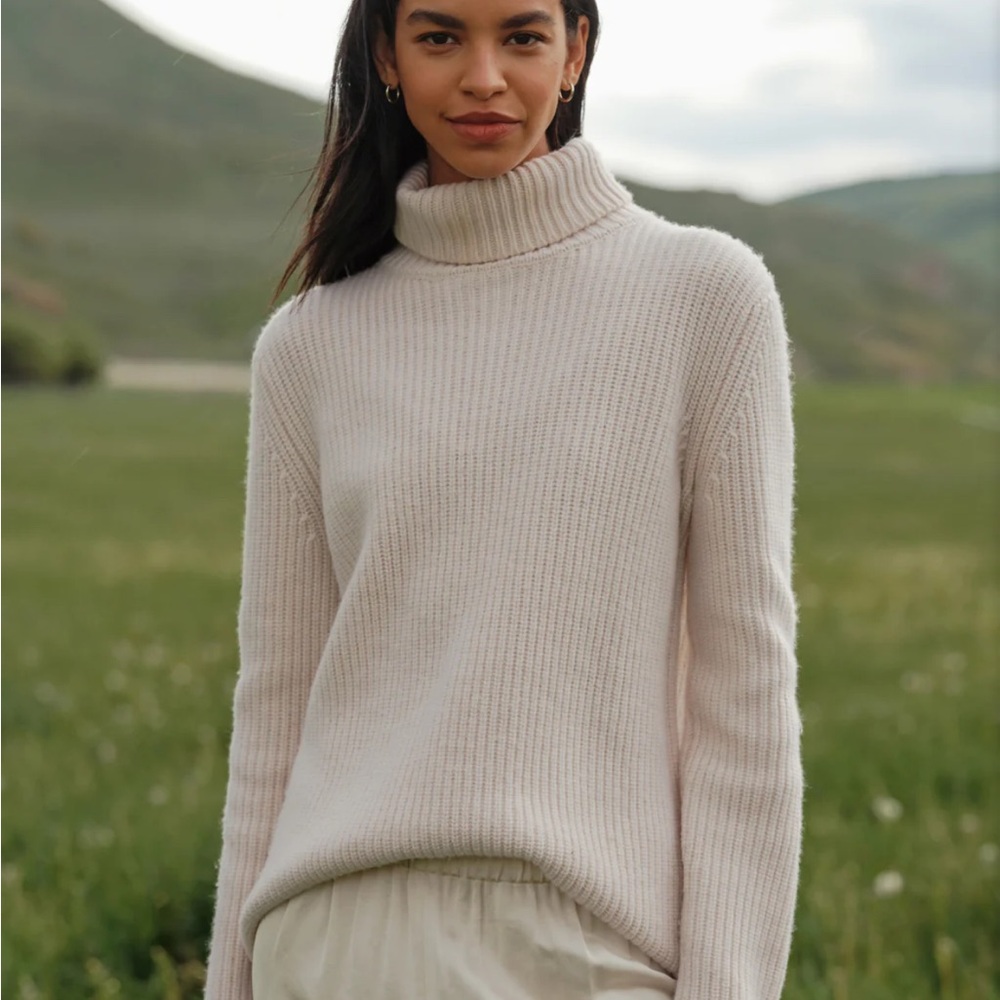 Jenni Kayne Cashmere Turtleneck, Ivory